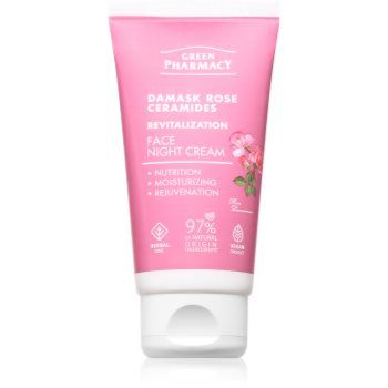 Green Pharmacy Damask Rose & Ceramides Night Face Cream crema de noapte pentru fata Green Pharmacy Damask Rose & Ceramides Night Face Cream crema de noapte pentru fata