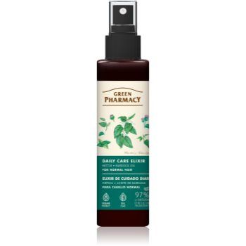Green Pharmacy Nettle & Burdock oil Elixir ser pentru par normal