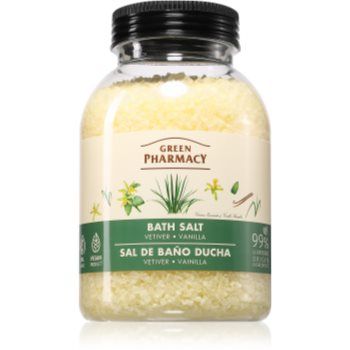 Green Pharmacy Vetiver & Vanilla Bath Salt sare de baie relaxanta
