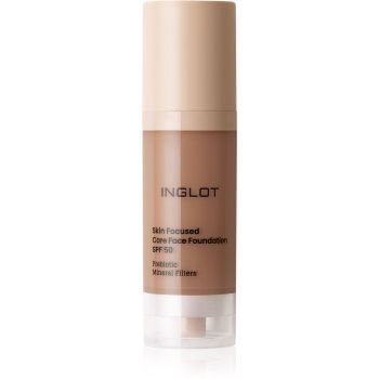 Inglot Skin Focused Care Face Foundation SPF 50 acoperire make-up SPF 50