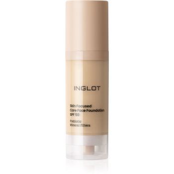 Inglot Skin Focused Care Face Foundation SPF 50 acoperire make-up SPF 50