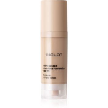 Inglot Skin Focused Care Face Foundation SPF 50 acoperire make-up SPF 50