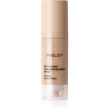 Inglot Skin Focused Care Face Foundation SPF 50 acoperire make-up SPF 50