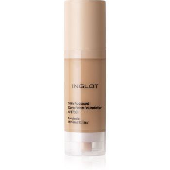 Inglot Skin Focused Care Face Foundation SPF 50 acoperire make-up SPF 50