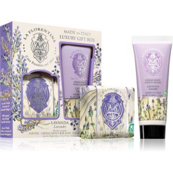 La Florentina Lavender Soap and Hand Cream set cadou