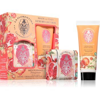 La Florentina Pomegranate Soap and Hand Cream set cadou