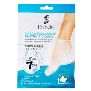 Masca Exfolianta pentru Picioare - Dr. Soleil Exfoliating Foot Mask, 1 pereche