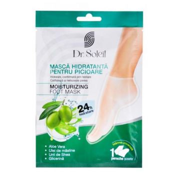 Masca Hidratanta pentru Picioare - Dr. Soleil Moisturizing Foot Mask, 1 pereche