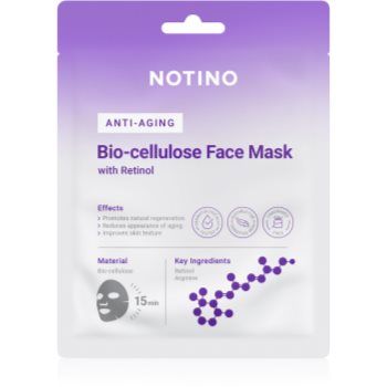 Notino Anti-Aging Bio-Cellulose Face Mask with Retinol mască textilă cu efect antirid Notino Anti-Aging Bio-Cellulose Face Mask with Retinol mască textilă cu efect antirid