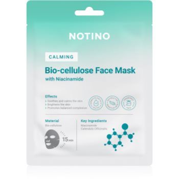 Notino Calming Bio-Cellulose Face Mask with Niacinamide mască textilă calmantă