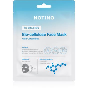 Notino Hydrating Bio-Cellulose Face Mask with Ceramides mască textilă hidratantă