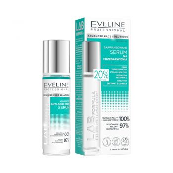 Serum fata Eveline LAB Formula Advanced, anti-pete pigmentare, cu acid tranexamic si vitamina C, uniformizeaza si ilumineaza, 30 ml