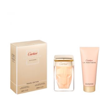 Set Cadou Cartier La Panthere, Apa de Parfum 100 ml + Lotiune de corp, 100 ml