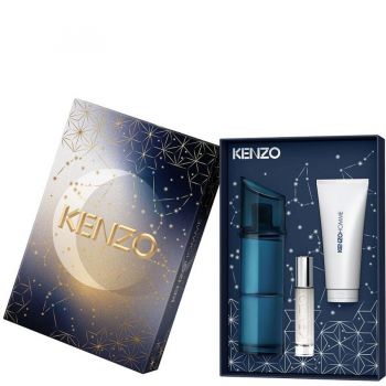 Set cadou Kenzo Homme Intense, Barbati, Apa de Toaleta, 60 ml + Gel de dus, 75 ml + Apa de Toaleta, 10 ml