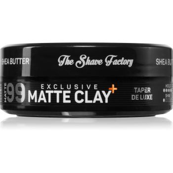 The Shave Factory Exclusive Matte Clay lut de par mat pentru modelare fixare ultra-puternica