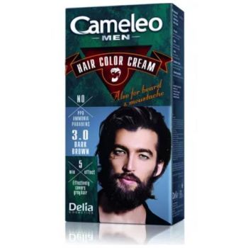 Vopsea de Par si Barba - Delia Cosmetics Cameleo Men hair Coloring Cream, nuanta 3.0 Dark Brown, 1 pachet