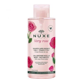 Apa micelara pentru ten cu efect calmant si hidratant, Nuxe Very Rose 3 in 1, 750 ml (Gramaj: 750 ml)