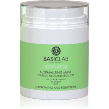 BasicLab Dermocosmetics Complementis masca de normalizare pentru ten gras și mixt