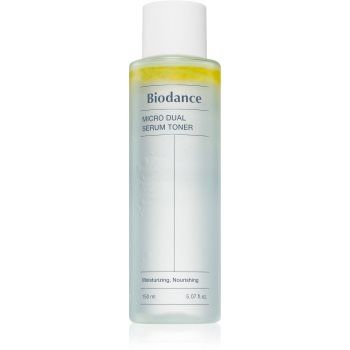 Biodance Micro Dual Serum Toner tonic hidratant pentru tratarea tenului în două faze