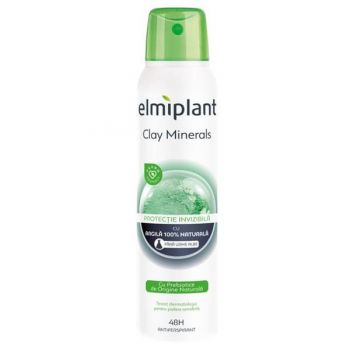 Deodorant Antiperspirant Spray - Elmiplant Clay Minerals Protectie Invizibila, 150 ml
