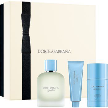 Dolce&Gabbana Light Blue Pour Homme EDT Duo Gift Set NEW set cadou pentru bărbați