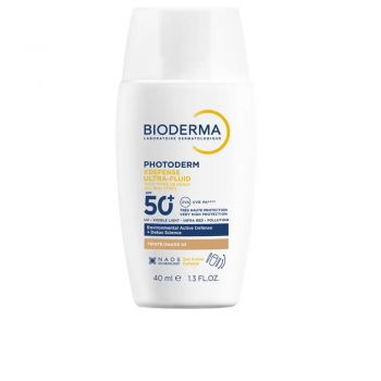 Fluid colorat de fata Ultra SPF50+ Bioderma Photoderm Xdefense, Fototip 3, 40 ml
