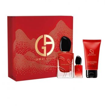 Giorgio Armani Si Passione, Femei, Apa de Parfum, 50 ml + Lotiune de corp, 50 ml + Apa de Parfum, 7 ml