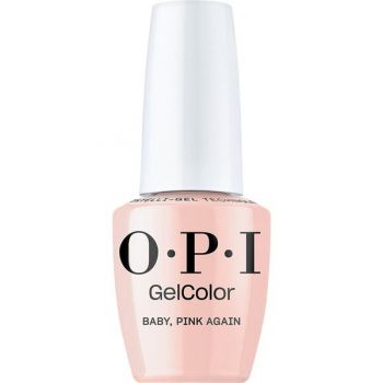 Lac de Unghii Semipermanent Hema-Free - OPI Gel Color, Make 'Em Jelly Collection, nuanta Baby Pink Again, 15 ml