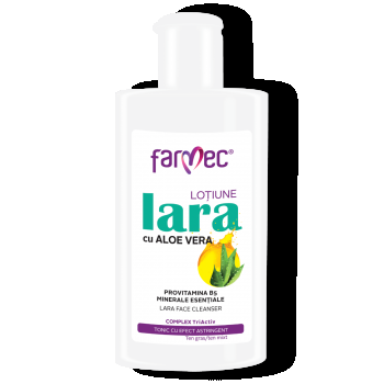 Lara Loțiune Tonică Cu Efect Astringent Pentru Tenul Gras Sau Mixt, Farmec , 150 Ml