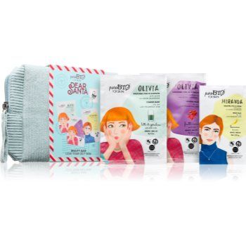puroBIO Cosmetics Dear Santa Love Your Oily Skin set de măști faciale pentru ten gras și mixt