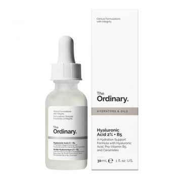 Serum de fata hidratant cu 2% Acid hialuronic + B5 The Ordinary, 60 ml