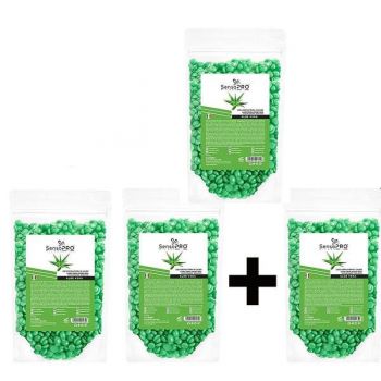 Set 3+1 Gratuit Ceara Epilat Elastica Granule SensoPRO Milano Aloe Vera, 100 g