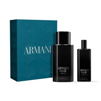 Set cadou Giorgio Armani Code, Barbati, Parfum, 125 ml + 15 ml