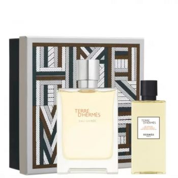 Set cadou Hermes Terre d'Hermes Eau Givree, Apa de Parfum, Barbati, 100 ml + Gel de dus, 80 ml
