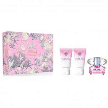 Set Cadou Versace Bright Crystal Absolu, Apa de Parfum, 50 ml + Gel de Dus, 50 ml + Lotiune de corp, 50 ml