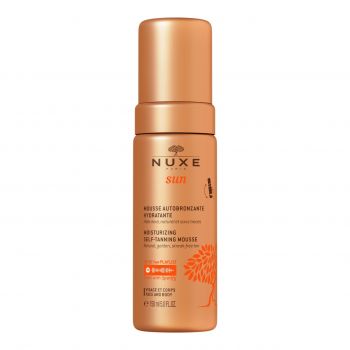 Spuma autobronzanta hidratanta Nuxe Sun, pentru fata si corp, 150 ml