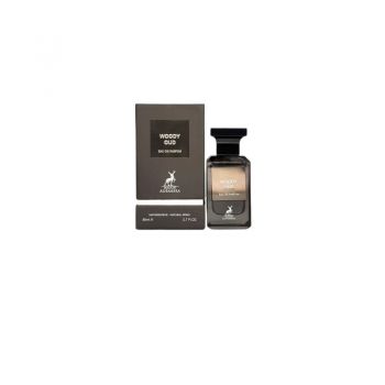 Maison Alhambra Woody Oud Unisex Eau de Parfum EDP, Volum 80 ml