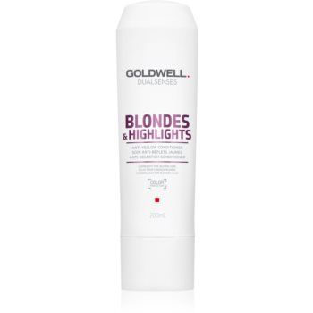 Goldwell Dualsenses Blondes & Highlights balsam pentru păr blond neutralizeaza tonurile de galben