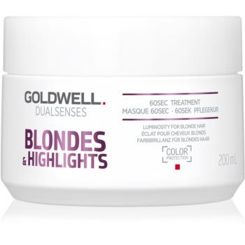 Goldwell Dualsenses Blondes & Highlights masca pentru regenerare neutralizeaza tonurile de galben ieftina