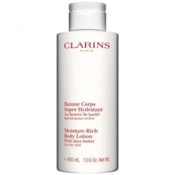 Clarins Moisture Rich loțiune de corp hidratantă pentru pielea uscată (Moisture Rich Body Lotion), Volum 400 ml