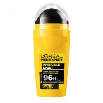 L'Oréal MEN EXPERT Roll-on INVINCIBLE SPORT 96h 50ml, Volum 50 ml
