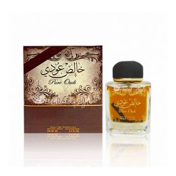 Lattafa Pure Oudi Unisex Eau de Parfum EDP, Volum 100 ml