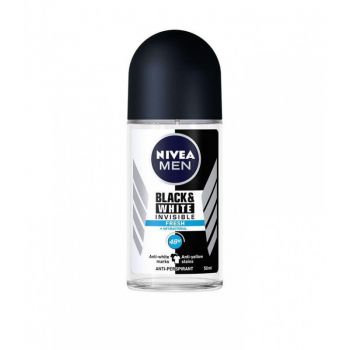 NIVEA MEN Deo Roll-on Invisible on Black & White Fresh, Volum 50 ml