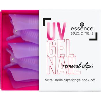 essence studio nails UV GEL NAIL clipsuri pentru îndepărtarea ojei semipermanente