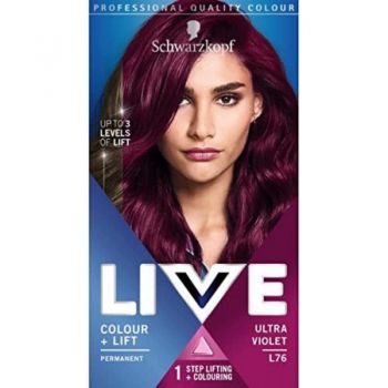 Schwarzkopf Live Color + Lift Vopsea de păr cremă, Volum L76 Ultra Violet