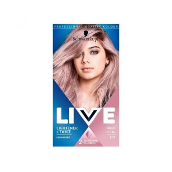 Schwarzkopf Live Lightener + Twist Decolorant, Volum 104 Mov rece