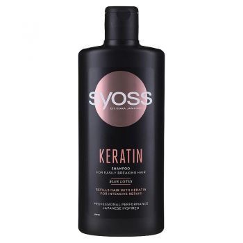 Syoss Keratin Șampon, Volum 440 ml