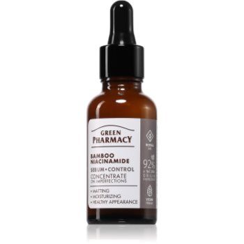 Green Pharmacy Bamboo & Niacinamide Face Serum ser cu hidratare intensă