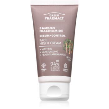 Green Pharmacy Bamboo & Niacinamide Night Face Cream crema hidratanta de noapte