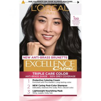 L'Oréal EXCELLENCE 100 True Black, Volum 1 bucata